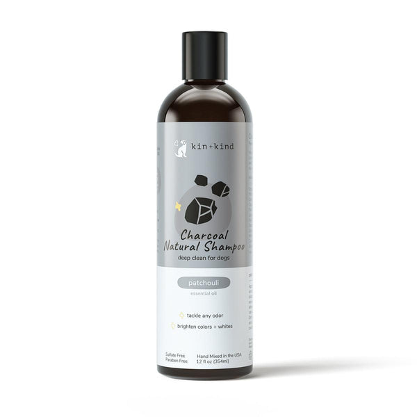 kin+kind Charcoal Natural Deep Clean Patchouli Dog Shampoo, 12-oz