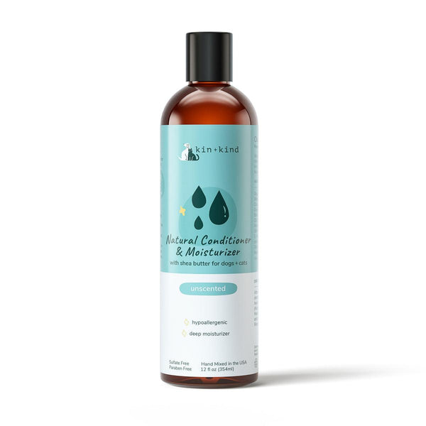 kin+kind Unscented Natural Conditioner & Moisturizer for Dogs & Cats, 12-oz