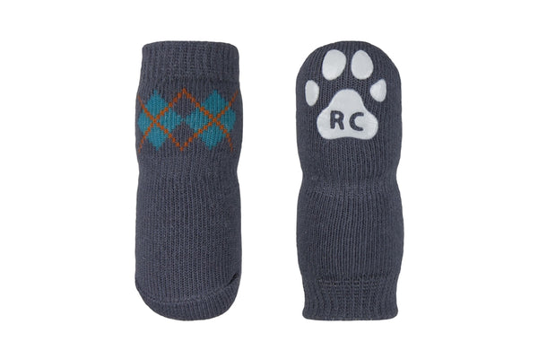 RC Pets Pawks Slate Argyle Dog Socks