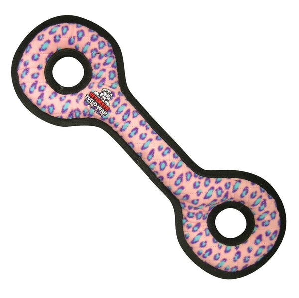 Tuffy Ultimate Tug-O-War Dog Toy, Pink Leopard