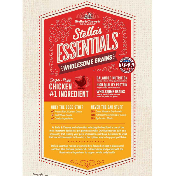 Stella & Chewy's Essentials Wholesome Grains Chicken & Ancient Grains Dry Dog Food