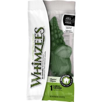 WHIMZEES Alligator Dental Dog Treats, Large (Individually Wrapped)