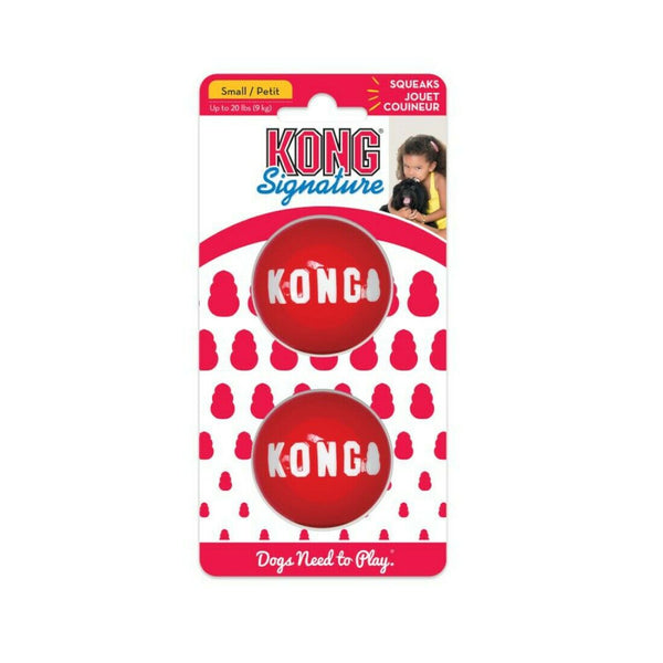 KONG Signature Ball Dog Toy, 2-pack