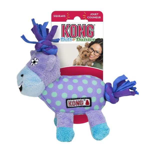 KONG Dots & Daisies Cow Dog Toy