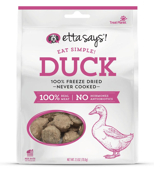 Etta dit! Mangez Simplissime ! Gâteries pour chiens lyophilisées au canard, 2,5 oz