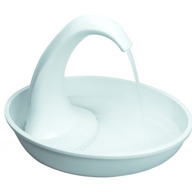 Pioneer Pet Plastic Drinking Fountain Swan Design