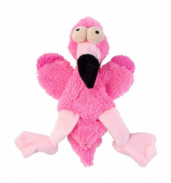 FuzzYard Flo the Flamingo Flat Out Nasties Dog Toy