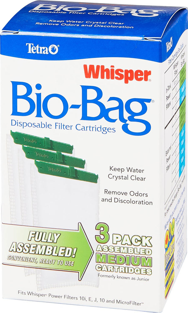 Tetra Whisper Bio-Bag Disposable Filter Cartridges, Medium