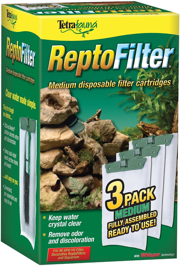 Tetrafauna ReptoFilter Cartridges Replacements, 3 Count