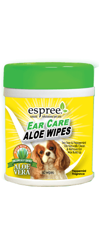 Espree Ear Care Aloe Dog Wipes, 60-count