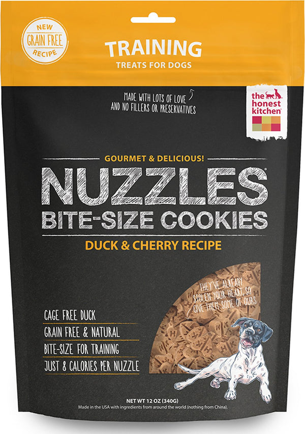 The Honest Kitchen Nuzzles Friandises pour chiens sans céréales au canard et à la cerise, 12 oz