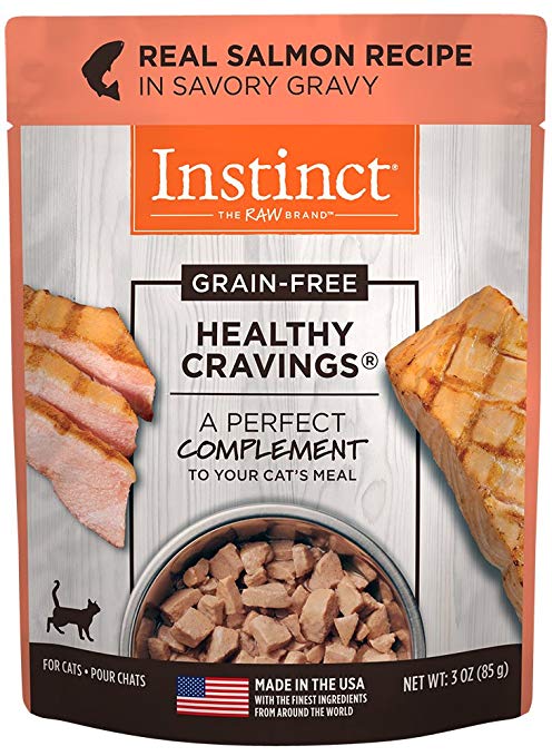 Instinct Healthy Cravings Grain-Free Real Salmon Recipe Wet Dog Food Topper Pouch