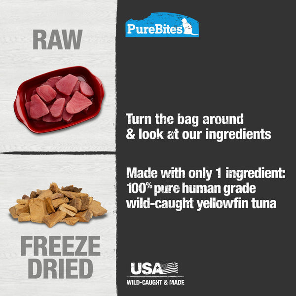 PureBites Wild-Caught Tuna Freeze-Dried Cat Treats