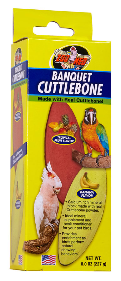 Zoo Med Banquet Cuttlebone Bird Beak Conditioner and Mineral Supplement