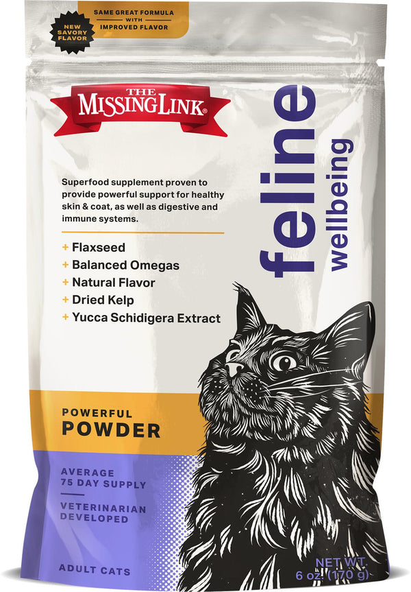 The Missing Link Superfood Powders Feline Wellbeing Cat Supplement, 6-oz