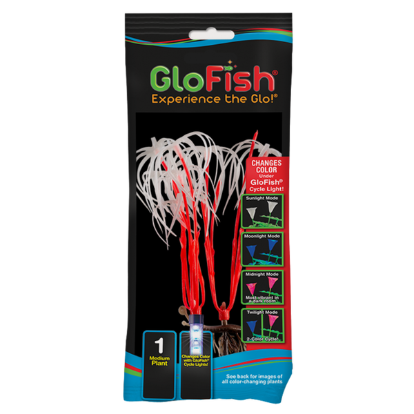GloFish GloFish Color Changing Aquarium Plant, Orange