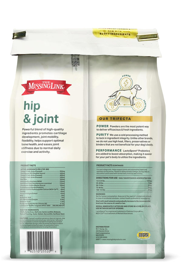 The Missing Link Superfood Powders Hip & Joint Dog Supplement
