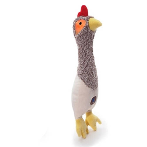 Charming Pet Headbangerz Chicken Dog Toy, 14-in