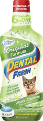 Dental Fresh Original Additif d'eau pour chats, bouteille de 8 oz