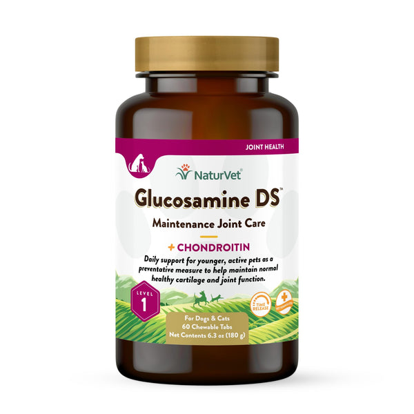 NaturVet Maintenance Care Glucosamine DS Level 1 Chewable Tabs Dog Supplement