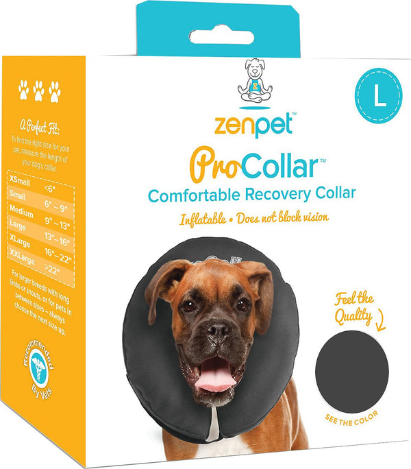 ZenPet ZenCollar Collier de récupération gonflable pour chien et chat