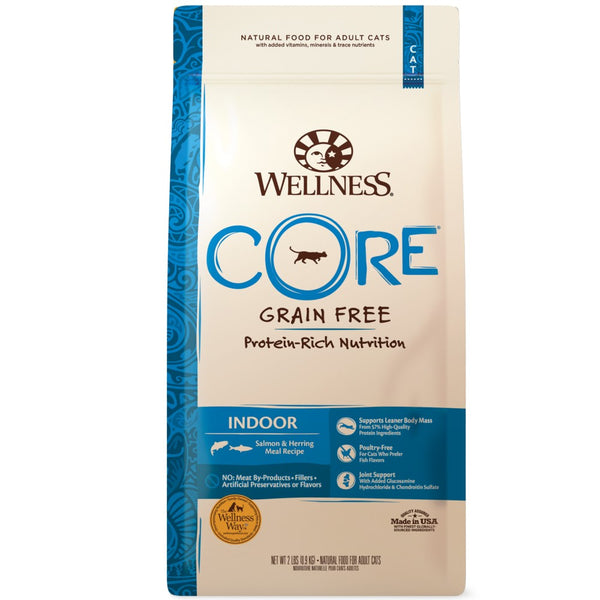 Wellness CORE Grain-Free Indoor Salmon & Herring Dry Cat Food