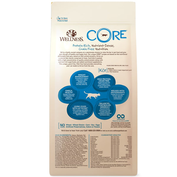 Wellness CORE Grain-Free Indoor Salmon & Herring Dry Cat Food