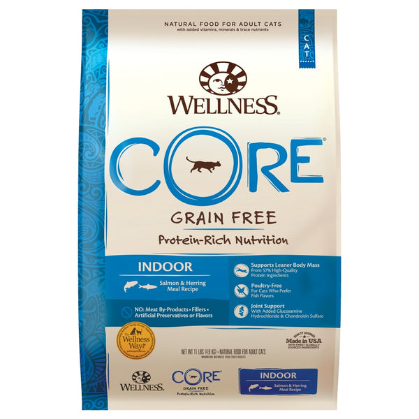 Wellness CORE Grain-Free Indoor Salmon & Herring Dry Cat Food