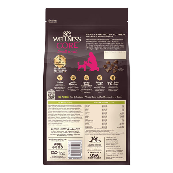 Wellness CORE Healthy Weight Turkey & Chicken Small Breed Grain-Free Dry Dog Food