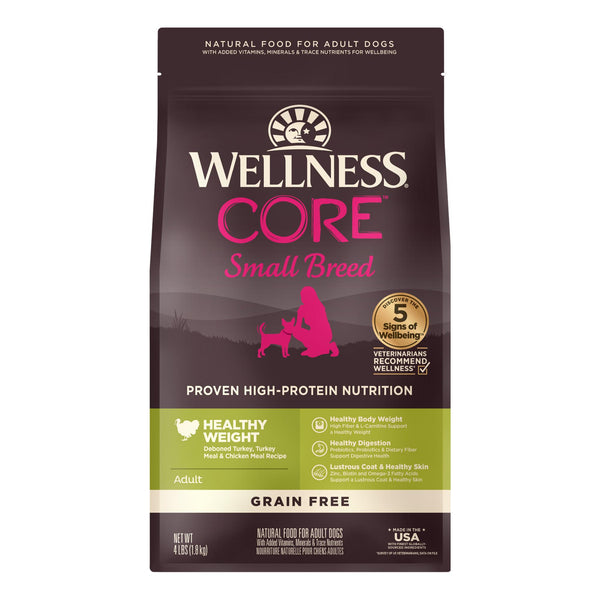 Wellness CORE Healthy Weight Turkey & Chicken Small Breed Grain-Free Dry Dog Food
