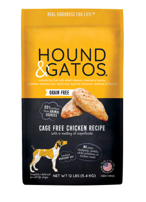 Hound & Gatos Recette de poulet sans cage Sans céréales Croquettes pour chiens