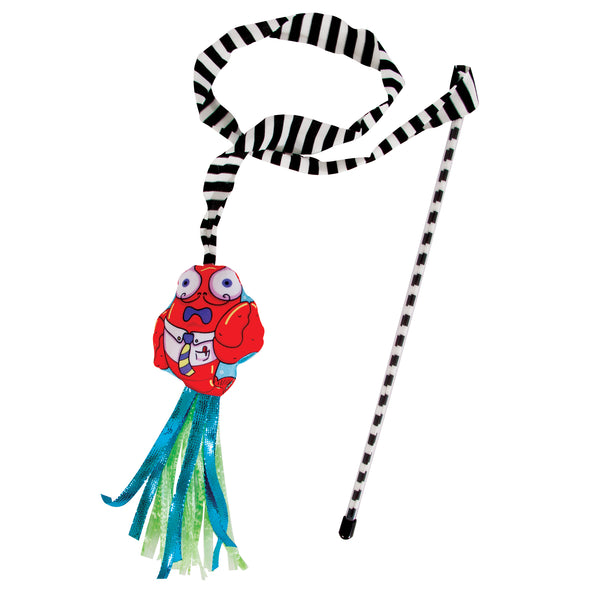 Fat Cat Catfisher Teasers Crawdaddy Wand Cat Toy