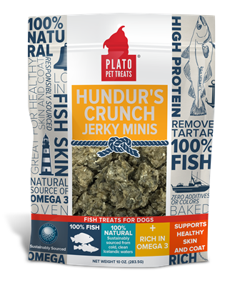 Plato Hundur's Crunch Fish Jerky Mini's Dog Treats
