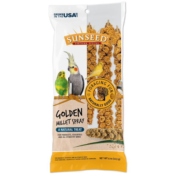 Sunseed Golden Millet Spray Natural Bird Treats