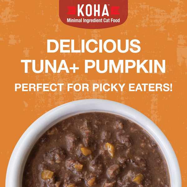 KOHA Poke Bowl Tuna & Pumpkin Entree in Gravy Wet Cat Food Pouch