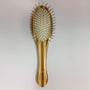 Bass Brushes Brosse ovale petite pour animaux Style & DémϪlage avec épingles en alliage et manche en bambou, foncé/rayé.