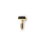 Bass Brushes Brosse slicker pour animaux, style râteau, Ï épingle en alliage et manche en bambou, foncé/rayé, pour coiffer et démϪler.