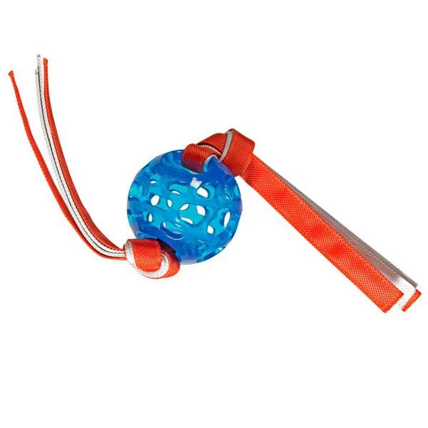 Hero Rubber Treat Ball withTassels Dog Toy