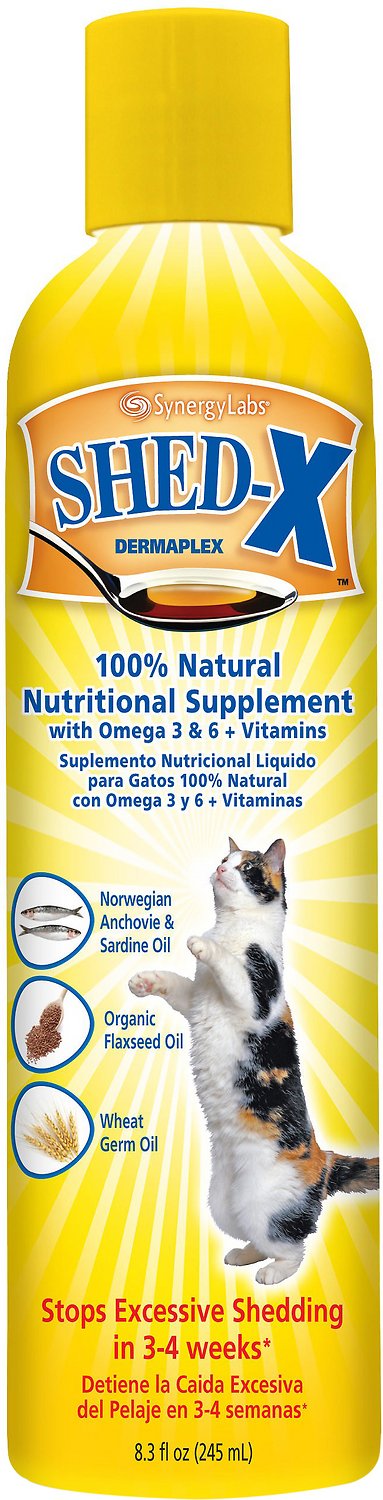 Shed-X Dermaplex Shed Control Nutritional Supplement for Cats, 8-oz bottle