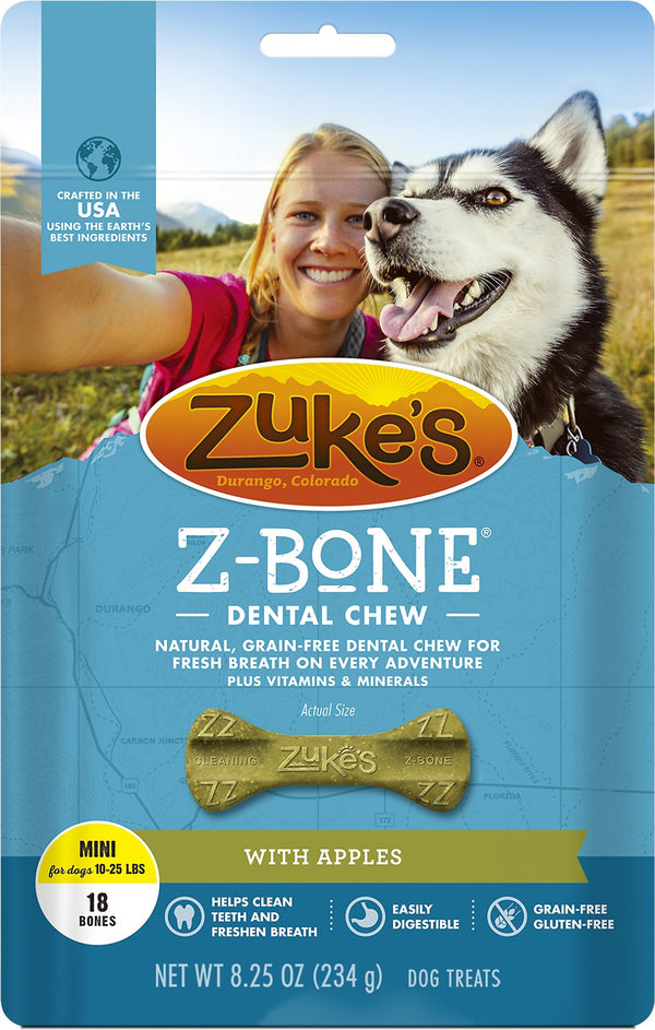 Zuke's Z-Bone with Apples Dental Dog Treats