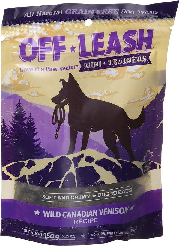 Off-Leash Mini Trainers Wild Canadian Venison Dog Treats