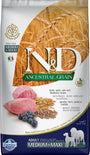 Farmina N&D Ancestral Grain Agneau & Myrtille Croquettes adultes Medium & Maxi