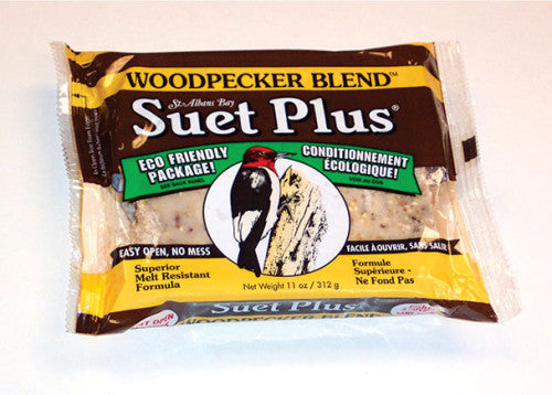 Wildlife Sciences Suet Plus Mélange Pic-Bois Nourriture pour oiseaux sauvages, 11 oz