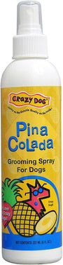 Crazy Dog Spray de toilettage Pi a Colada pour chiens, 8 oz