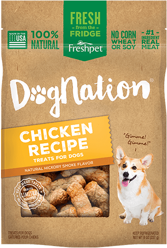 gâteries pour chiens au poulet Dognation de Freshpet