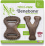 Benebone Tiny Jouet Ï mâcher saveur bacon pour chiens, lot de 2
