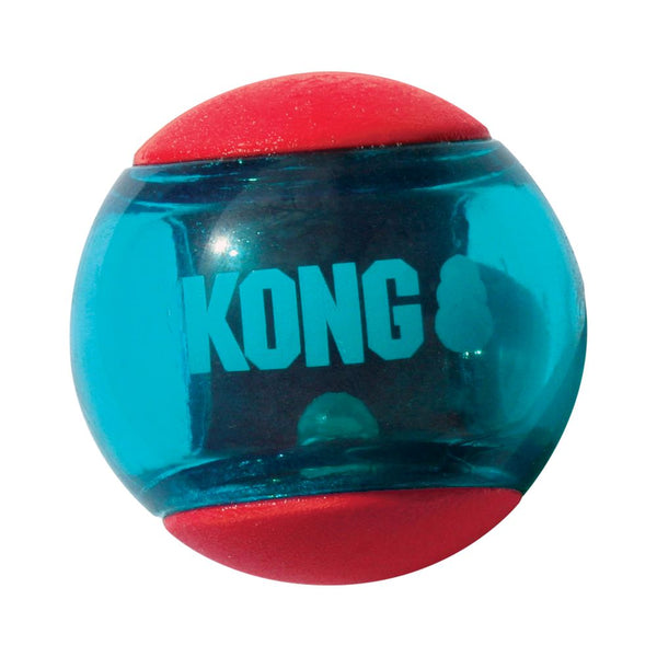 KONG Squeezz Action Ball Dog Toy, Red