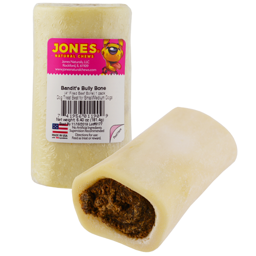 Jones Natural Chews Bandit's Bully Bone Dog Treats