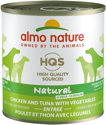 Almo Nature HQS Natural Chicken & Tuna with Vegetables Wet Dog Food