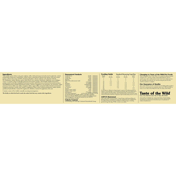 Taste of the Wild Ancient Prairie with Ancient Grains Dry Dog Food